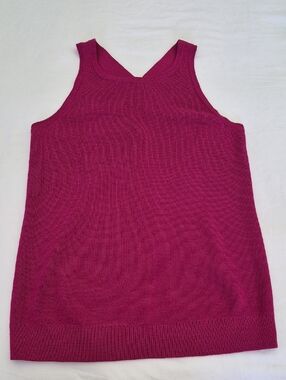Banana Republic Factory Halter Neck Knit Tank Top. XS. NWT. Pink Magenta